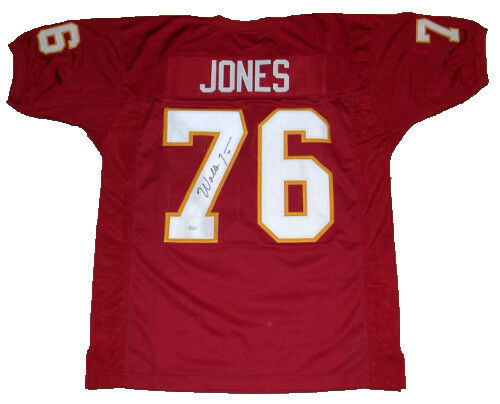 FLORIDA STATE SEMINOLES WALTER JONES AUTOGRAPHED SIGNED #76 JERSEY JSA