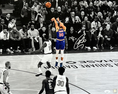 Stephen Curry Golden State Warriors Signed 3-Point Record Shot 16x20 Photo JSA