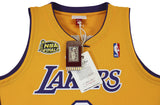 Lakers Kobe Bryant Signed Yellow M&N 2000-01 HWC Authentic Jersey PSA #B11757