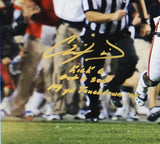 Chris Davis Jr. Signed Auburn Tigers Unframed 16x20 NCAA Photo - 3 Inscriptions