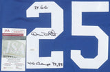 Devon White Signed Toronto Blue Jays Jersey (JSA COA) 3xWorld Series Champion CF
