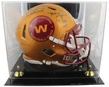 WFT SB QBs (3) Signed Flash Full Size Speed Proline Helmet W/ Case BAS Witness