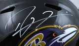 Ray Lewis Autographed Baltimore Ravens F/S Speed Helmet n/o - Beckett W Hologram