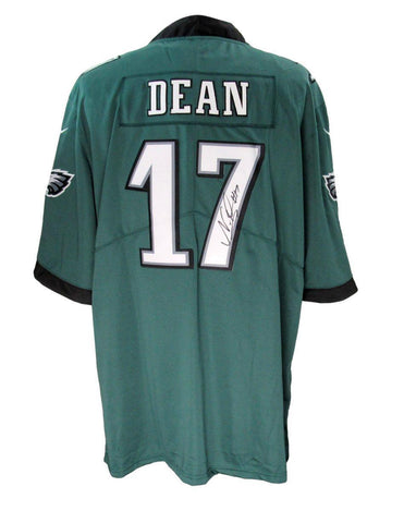 Nakobe Dean Signed/Auto Green Nike On Field Football Jersey Eagles PSA/DNA 19306