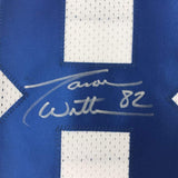 Autographed/Signed JASON WITTEN Dallas White Football Jersey JSA COA Auto