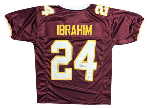 MOHAMED IBRAHIM SIGNED MINNESOTA GOLDEN GOPHERS #24 MAROON JERSEY BECKETT