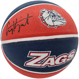 COREY KISPERT AUTO GONZAGA BULLDOGS LOGO RUBBER BASKETBALL MCS HOLO 194799