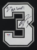 Marco Belinelli Signed Spurs 34x42 Framed Jersey "2016 NBA Champs!" (PSA Holo)