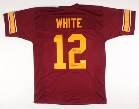 Charles White Signed USC Trojans Maroon Jersey Inscribed "'79 Heisman" (JSA COA)