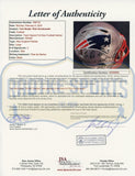 Rob Gronkowski & Tom Brady Signed New England Patriots Speed Auth Helmet - Insc