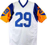 Eric Dickerson Autographed White Pro Style Jersey w/HOF-Beckett W Hologram