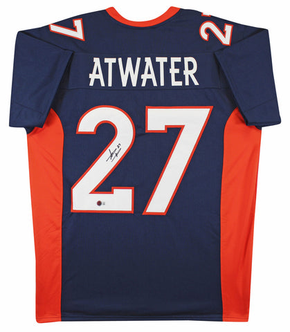 Steve Atwater Authentic Signed Navy Pro Style Jersey Autographed BAS Witnessed