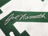 NEW YORK JETS JOE NAMATH AUTOGRAPHED WHITE JERSEY BECKETT BAS WITNESS 212599