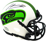 KENNETH WALKER III AUTOGRAPHED SEAHAWKS LUNAR ECLIPSE MINI HELMET BECKETT 235708