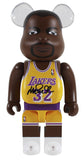 Lakers Magic Johnson Authentic Signed Bearbrick Be@rbrick Boxset 2pcs BAS Wit