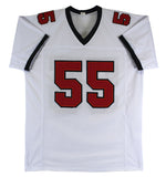 Derrick Brooks Authentic Signed White Pro Style Jersey Autographed BAS Witnessed