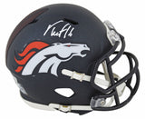 Broncos Troy Franklin Authentic Signed Speed Mini Helmet W/ Case BAS Witnessed