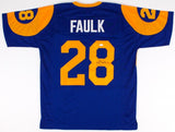 Marshall Faulk Signed Rams Jersey (JSA COA) NFL Most Valuable Player (2000)