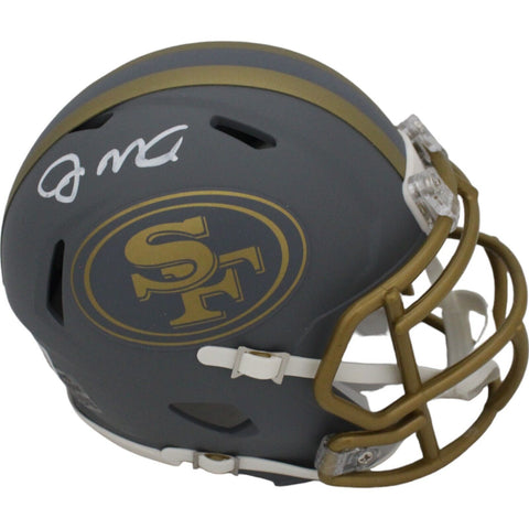 Joe Montana Signed San Francisco 49ers Slate Mini Helmet Beckett 45819