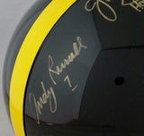 Ham Lambert Russell Signed Pittsburgh Steelers F/S Helmet w/2 Insc- JSA W *Gold