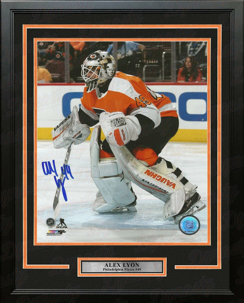 Alex Lyon Philadelphia Flyers Autographed Signed 16x20 Framed Photo JSA PSA