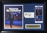 Mike Krzyzewski Coach K Autographed Duke Final Game Signed Photo Framed JSA 6