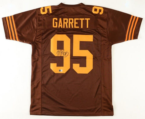 Myles Garrett Signed Cleveland Browns Color Rush Throwback Jersey (Beckett)