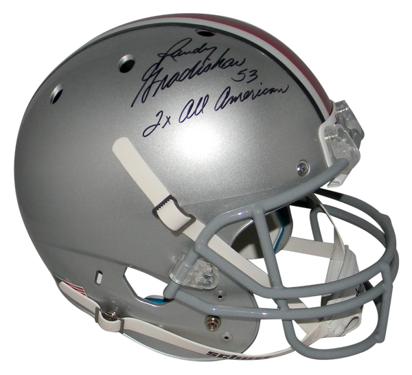 RANDY GRADISHAR SIGNED AUTOGRAPHED OHIO STATE BUCKEYES FULL SIZE HELMET JSA