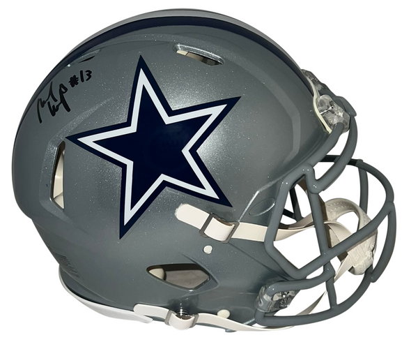 MICHAEL GALLUP AUTOGRAPHED DALLAS COWBOYS AUTHENTIC SPEED HELMET JSA