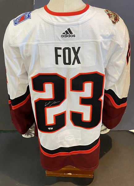 Adam Fox Rangers Signed Authentic 2022 All Star Jersey Auto Fanatics Fight Strap