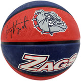 COREY KISPERT AUTO GONZAGA BULLDOGS LOGO RUBBER BASKETBALL MCS HOLO 194800