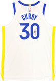 WARRIORS STEPHEN CURRY AUTOGRAPHED NIKE AUTHENTIC JERSEY 48 JSA 235680