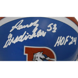 Randy Gradishar Autographed Denver Broncos VSR4 TB Mini Helmet HOF BAS 44618