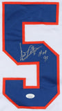 Denis Potvin Signed New York Islanders Jersey Inscribed "HOF 91" (JSA COA)