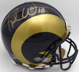 Kurt Warner Autographed Full Size Authentic Helmet Rams Beckett QR #BL65380