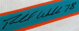 Richmond Webb Signed Miami Dolphins White Jersey (JSA COA) 7xPro Bowl O-Lineman