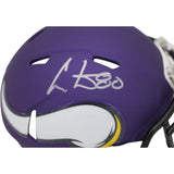 Cris Carter Autographed/Signed Minnesota Vikings Mini Helmet Beckett 47396