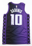 Domantas Sabonis Signed Sacramento Kings Jersey (Beckett) #11 Pck 2016 NBA Draft