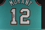 JA MORANT (Grizzlies teal TOWER) Signed Autographed Framed Jersey JSA