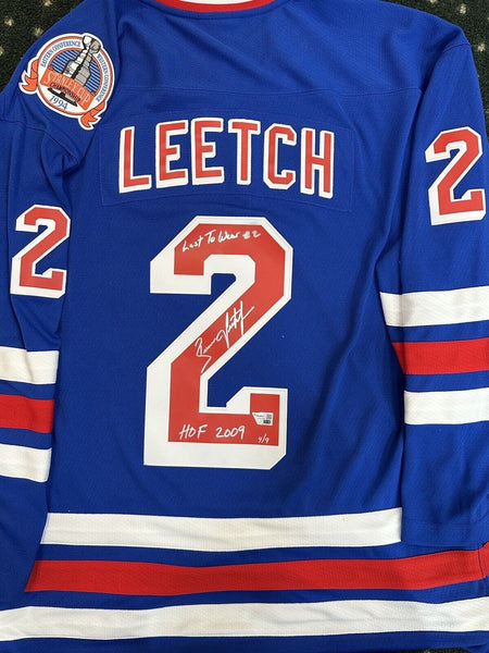 Brian Leetch Signed Rangers 1994 Cup Jersey Last to Wear #2 HOF Auto /9 Fanatics