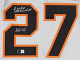 Juan Marichal Signed San Francisco Giants Jersey Inscribed "HOF 83" (Beckett)