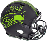 KAM CHANCELLOR AUTOGRAPHED SEAHAWKS ECLIPSE BLACK FULL SIZE HELMET MCS 197176