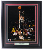 Trae Young Signed Framed Atlanta Hawks 16x20 Basketball Jumper Photo Panini