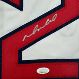 Framed Autographed/Signed Mike Napoli 35x39 Boston Red Sox White Jersey JSA COA