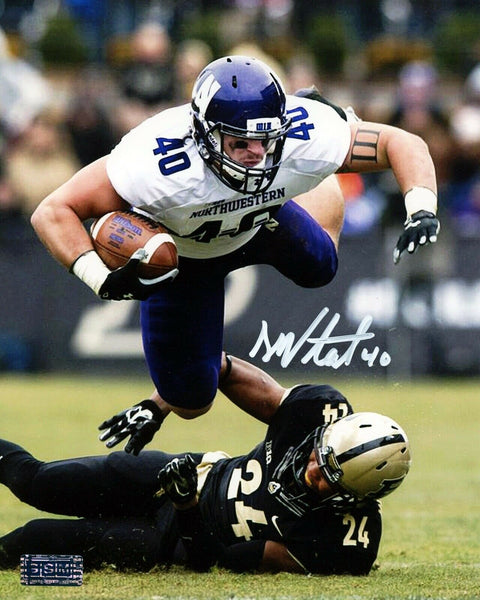 DAN VITALE AUTOGRAPHED SIGNED NORTHWESTERN WILDCATS 8x10 PHOTO COA