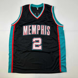 Autographed/Signed Jason Williams Memphis Black Basketball Jersey JSA COA