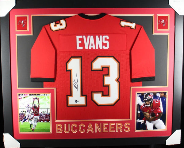 MIKE EVANS (Buccaneers red SKYLINE) Signed Autographed Framed Jersey Beckett