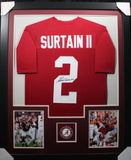 PATRICK SURTAIN II (Alabama crimson TOWER) Signed Autographed Framed Jersey JSA