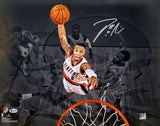 DAMIAN LILLARD AUTOGRAPHED 16X20 PHOTO TRAIL BLAZERS DUNK BECKETT 195897