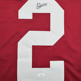 Framed Autographed/Signed Ryan Williams 35x39 Alabama Red College Jersey JSA COA